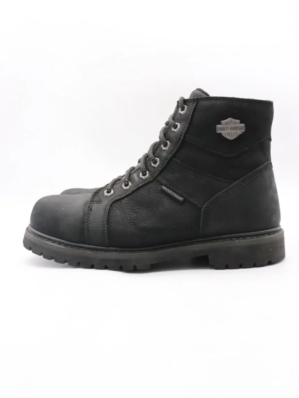 Harley-Davidson Lagarto Men's 9.5 M Black Leather Waterproof Composite Toe Boots